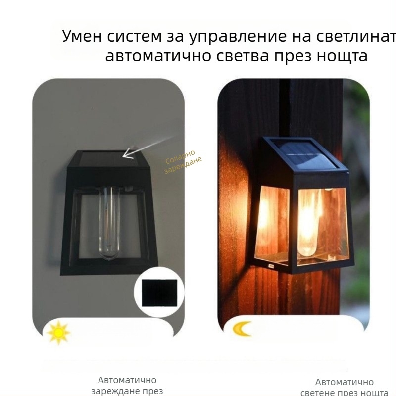 Wl11851 Външна водоустойчива стенна LED лампа с ръчен превключвател, 6–12 часа работа