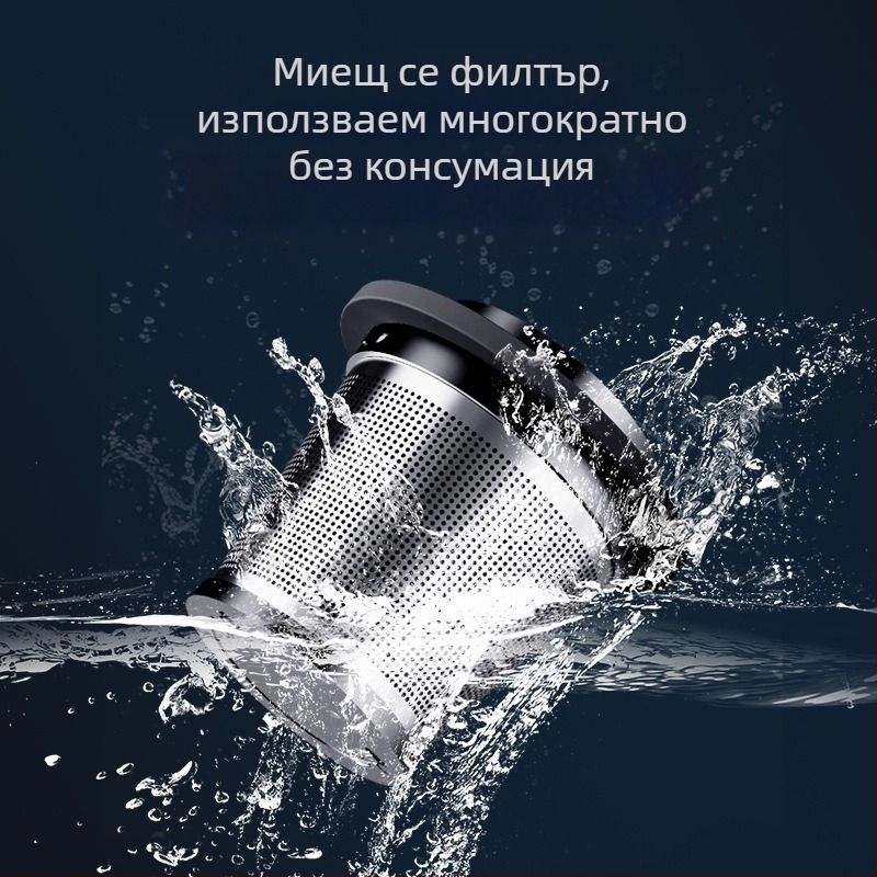Безжичен ръчен/вертикален вакуум за автомобил – 4-в-1, всмукване 16000Pa, 7.4V, 100W, презареждащ се