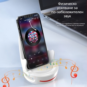 Безжично зарядно държач за телефон с 15W магнитно зареждане — настолен държач за вертикално и хоризонтално използване