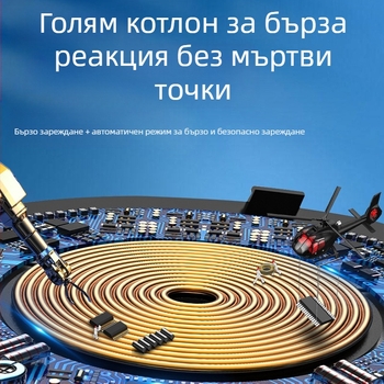 Безжично зарядно държач за телефон с 15W магнитно зареждане — настолен държач за вертикално и хоризонтално използване