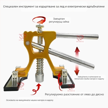 Регулируем преносим вакуумен издърпвач за вдлъбнатини от градушка по ламарината на автомобила, 20V, SEVCA-YD002, Brother Tushun.