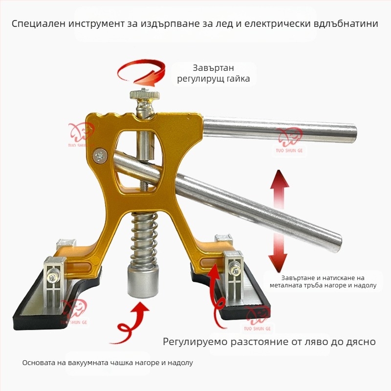 Регулируем преносим вакуумен издърпвач за вдлъбнатини от градушка по ламарината на автомобила, 20V, SEVCA-YD002, Brother Tushun.