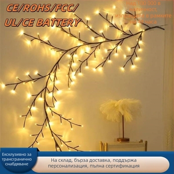 LED ратанова лампа с клонки, LM0052, IP65, 3000K, 5000 lm, USB захранване