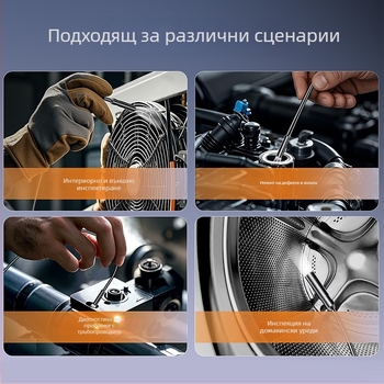 Ендоскоп с дисплей за индустриална поддръжка и инспекция на автомобилни тръби, диаметър на сонда 8.5, IP67 водоустойчив, работна дължина 20–100, 4.3 инча дисплей, LED осветление