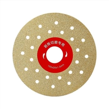 Диамантен диск за рязане на сланцови плочи, 45° кант за заобляне, плоско шлайфане, модел 012, гранули 500