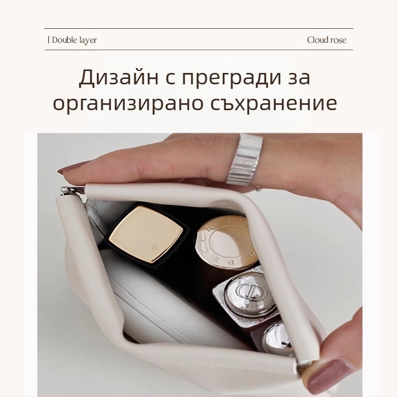 Калъф за кабели с автоматично затваряне, PU външен слой и фланелена подплата, водоустойчив органайзер за кабели, слушалки и зарядно