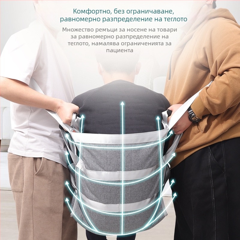 Medicure Медицинска подложка за пренасяне Bd02 модел, Oxford плат, персонализация налична, за преместване и обръщане на пациенти