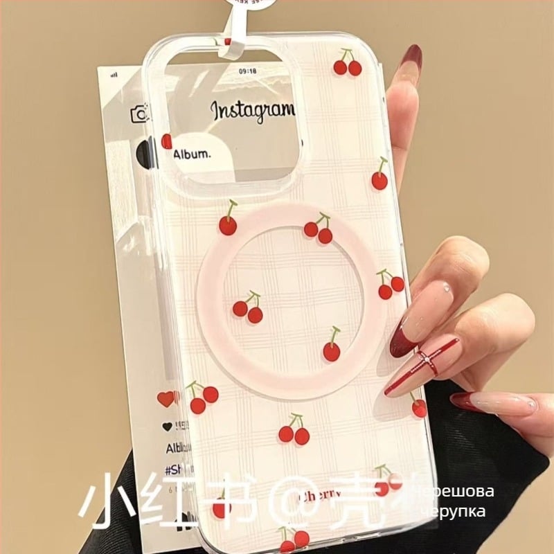 Магнитен държач за iPhone — силиконов, матово покритие, против изпускане, съвместим с моделите iPhone