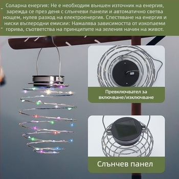 Соларен фенер от ковано желязо с форма на ананас за градина – LED външен ландшафтен светилник, IP65