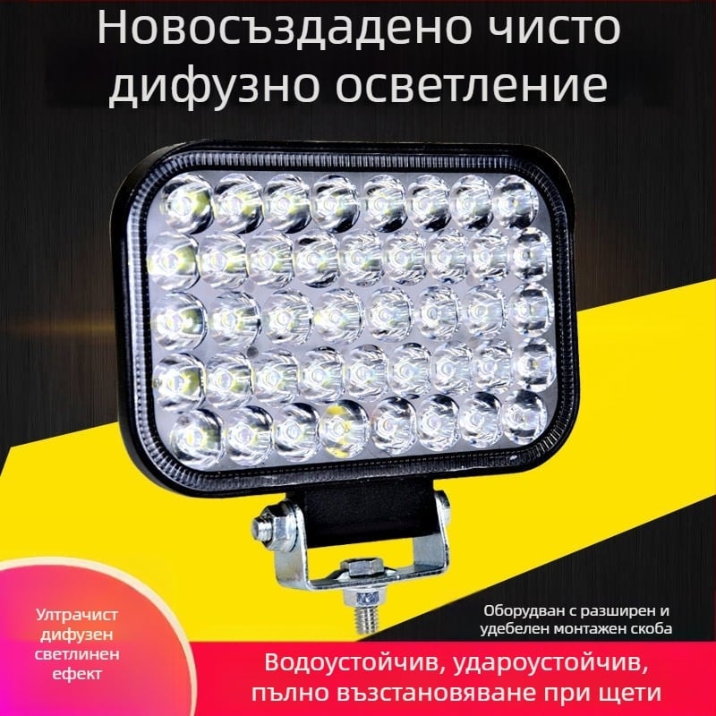LED прожектор за автомобил - алуминиев корпус от литейна сплав, 3W LED източник, PC капак, водоустойчив, подходящ за автомобили, камиони, електрически превозни средства и триколки