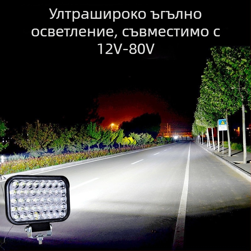 LED прожектор за автомобил - алуминиев корпус от литейна сплав, 3W LED източник, PC капак, водоустойчив, подходящ за автомобили, камиони, електрически превозни средства и триколки