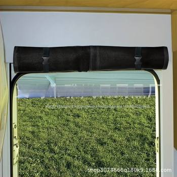 Завеса за прозорец на каравана — полиестер, частично засенчване 40–70%, модерен минимализъм, монтаж не се предлага