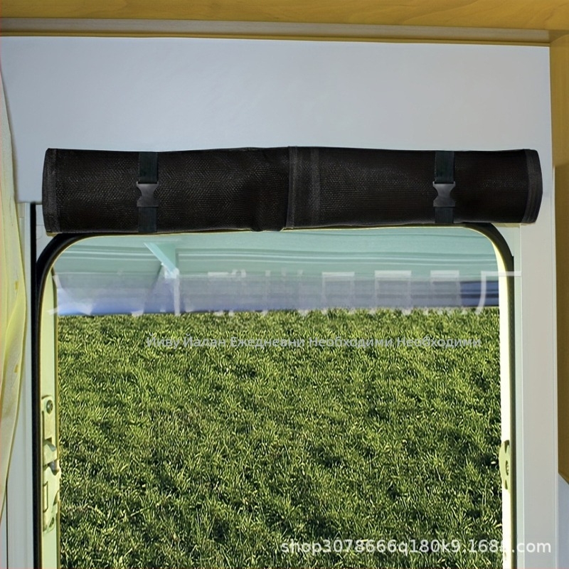 Завеса за прозорец на каравана — полиестер, частично засенчване 40–70%, модерен минимализъм, монтаж не се предлага