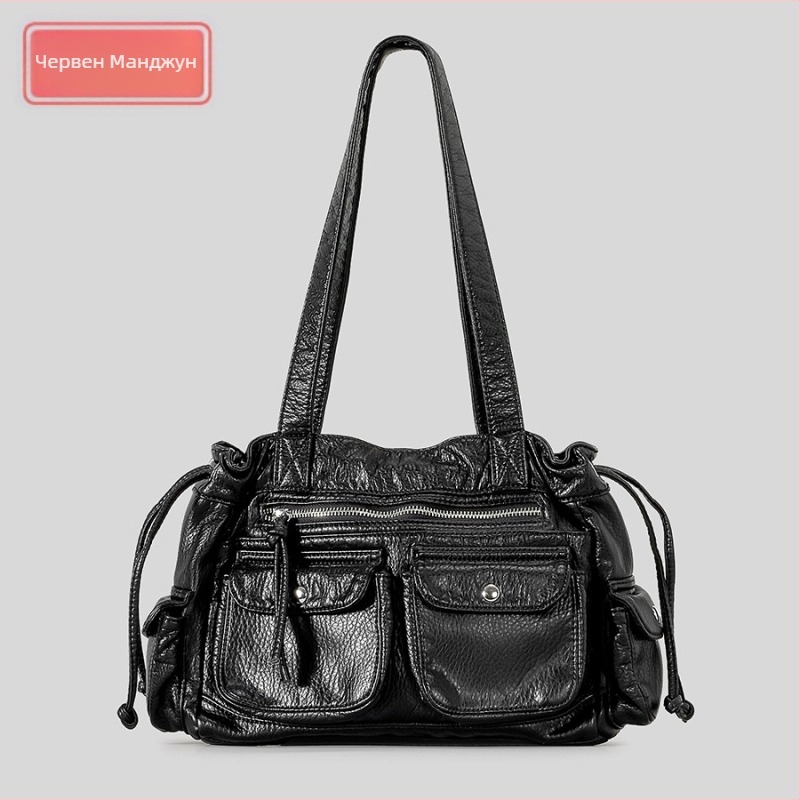 Подмишникова чанта PU, хоризонтална правоъгълна форма, лентово откриване, вътрешен джоб за телефон, с вътрешен слой