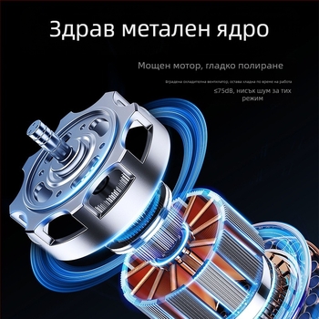 Безжична машина за полиране на автомобили, двоен режим за кола и дом, регулируема скорост, ABS материал