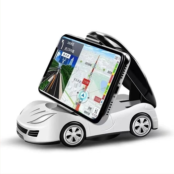 Държач за мобилен телефон за приборния панел на автомобил, универсален, лепящ монтаж, пасивен дизайн