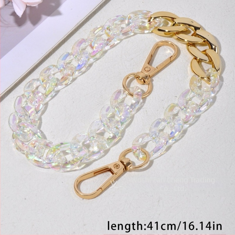 Акрилна верига за окачване на чанти – DIY бижута аксесоари, за телефон и ключодържател