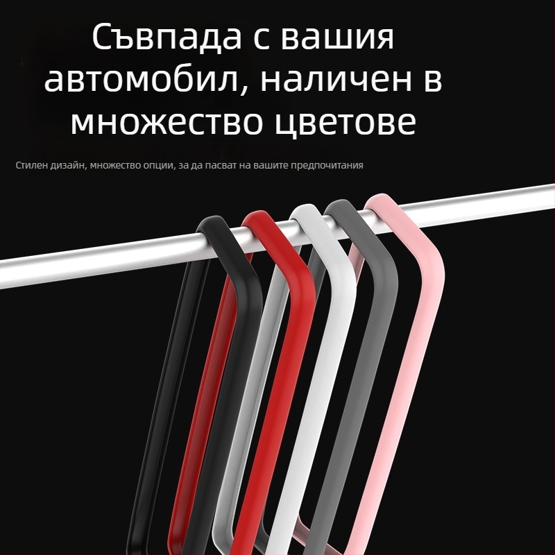 Силиконова защита за вътрешното огледало на Tesla Model 3/Y, покривало за огледало, печат на лого
