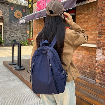 Harajuku-inspired раница за училище, голям капацитет, нейлон, водоустойчива, против кражба, извити презрамки