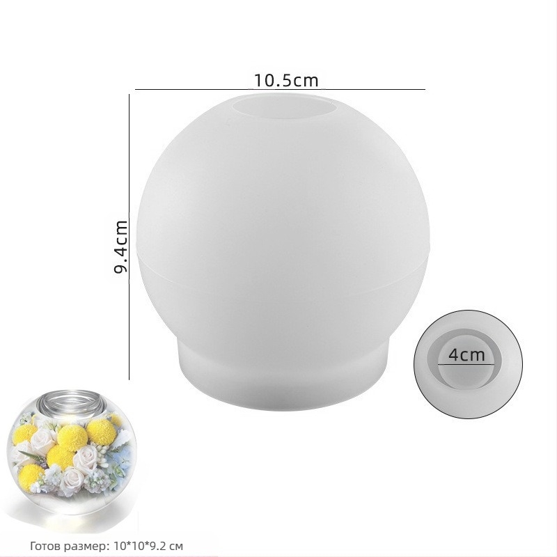 Силиконова форма за свещник – 3D кръгла/овална форма, за DIY гипсови орнаменти, форма за печене (Материал: силикон; Форма: кръгла; Употреба: свещник; Категория: форми за печене)