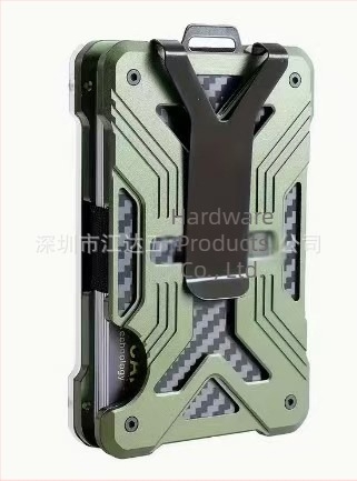 Държач за карти от алуминиев сплав с RFID защита и прозорец за ID – Унисекс, делов стил, вместимост 15 карти