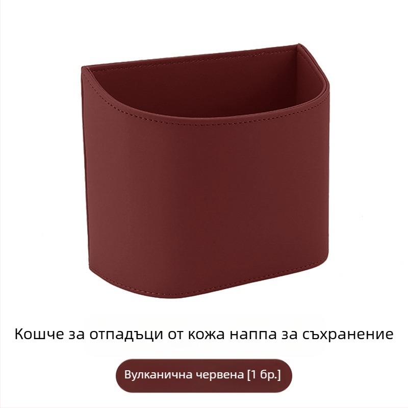 TIHOM Кутия за съхранение за задната седалка, окачваща се — мултифункционален вътрешен организатор за автомобил, изработена от синтетична смола и естествена кожа, универсална употреба