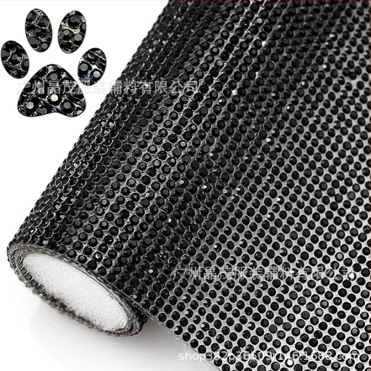 Стикер с кристали на лепяща основа от Jingmao, електроплакирани стъклени кристали, правоъгълен лист за DIY облекло