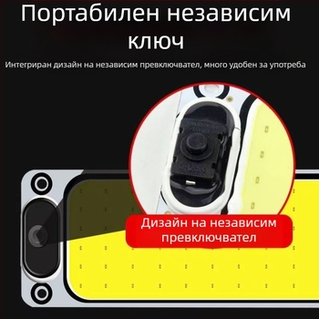 LED интериорна светлина за кабината на товарен автомобил с COB диоди на алуминиева платка — 12–85V, COB 54/64/87/108 диода, подходяща за камиони, автомобили, полуремаркета, ванове и автобуси