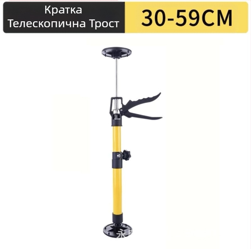 Монтажен повдигащ държач за окачени шкафове с телескопичен прът, поддържа гипсокартон и таван – дървообработващ инструмент