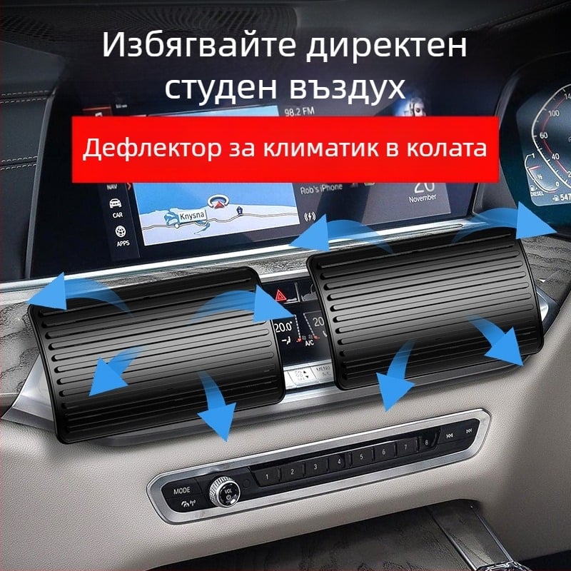 ABS пластмасова защита за директен въздушен поток от климатика на автомобила, монтирана в колата, за бебета