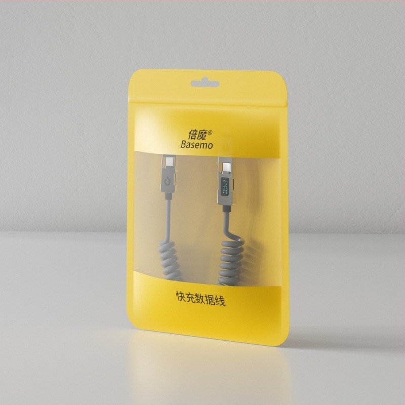 Double Demon 240W 4-в-1 USB-C кабел за бързо зареждане с цифров дисплей