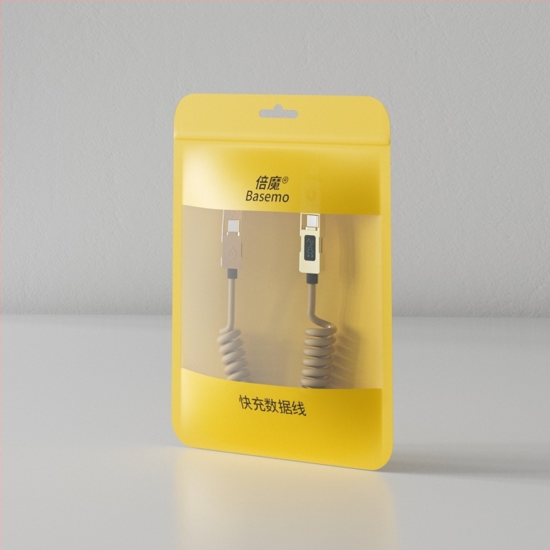 Double Demon 240W 4-в-1 USB-C кабел за бързо зареждане с цифров дисплей