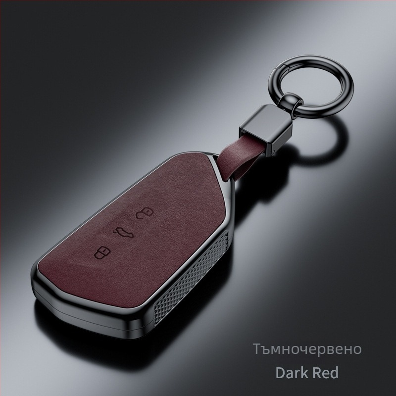 Калъф за ключове за модели на Volkswagen – Bai xi PVC, бизнес стил, Без персонализация, съвместим с Sagitar, Tiguan L, Lavida, Santana, Bora, Passat