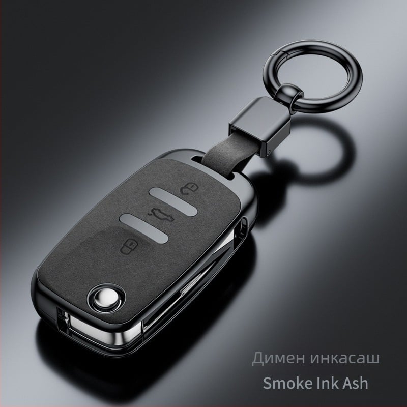 Калъф за ключове за модели на Volkswagen – Bai xi PVC, бизнес стил, Без персонализация, съвместим с Sagitar, Tiguan L, Lavida, Santana, Bora, Passat