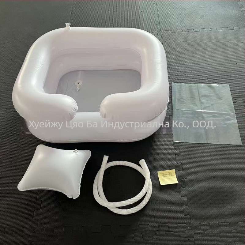 Qiao Ba PVC надуваема мивка за измиване на коса в леглото – преносима за бременни жени