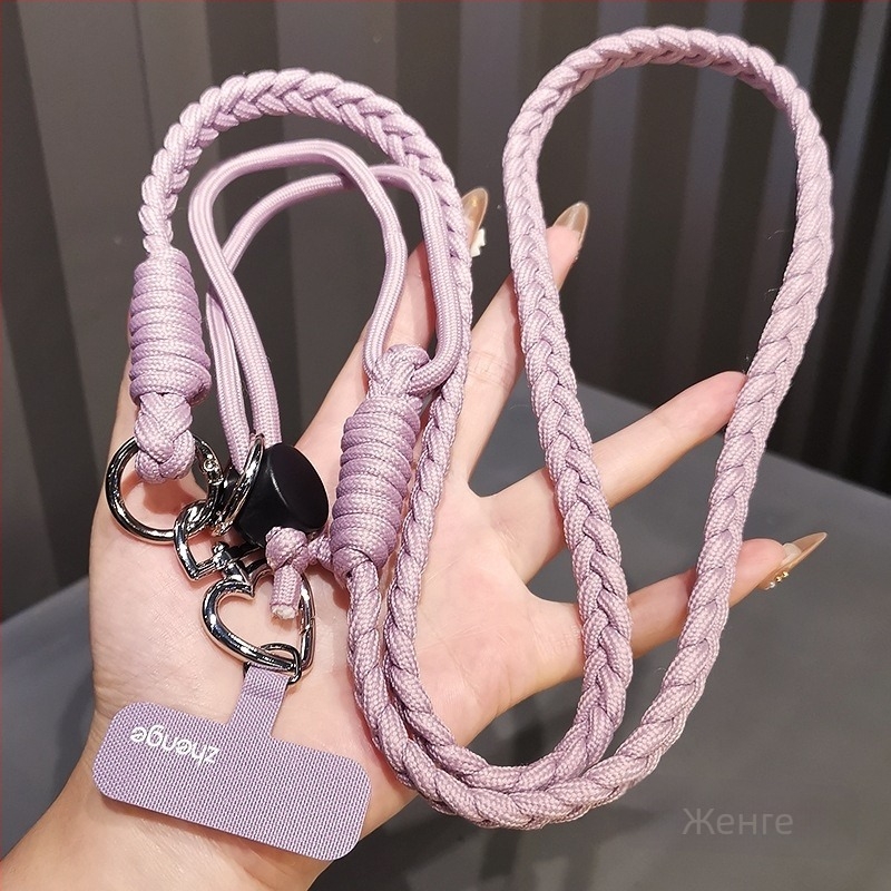 Женска презрамка за телефон с регулируемо кръстосано носене, ръчна изработка, мултифункционална, геометрична висулка, Jane Grids