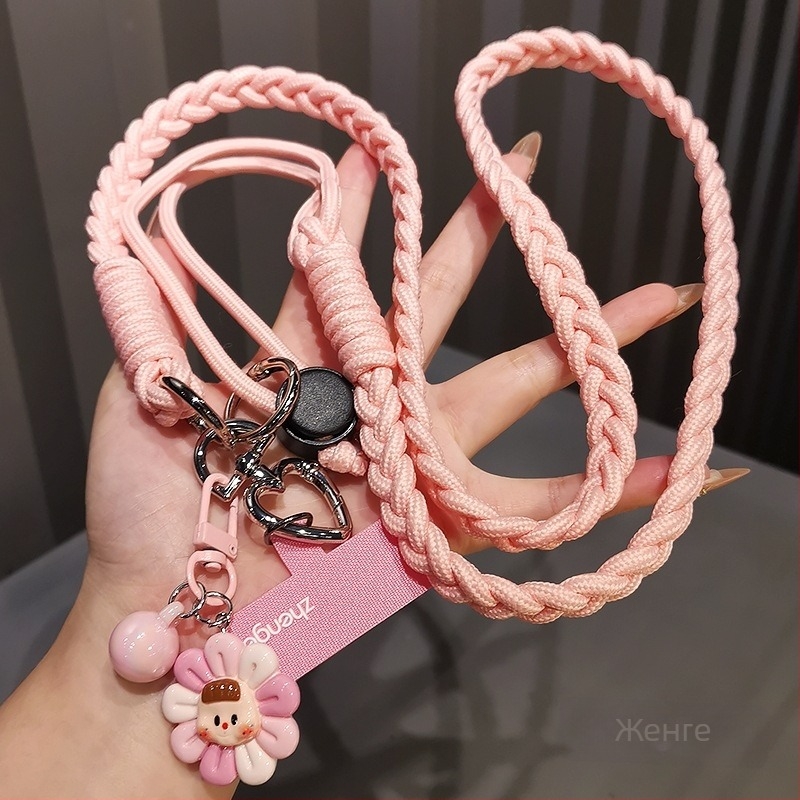 Женска презрамка за телефон с регулируемо кръстосано носене, ръчна изработка, мултифункционална, геометрична висулка, Jane Grids