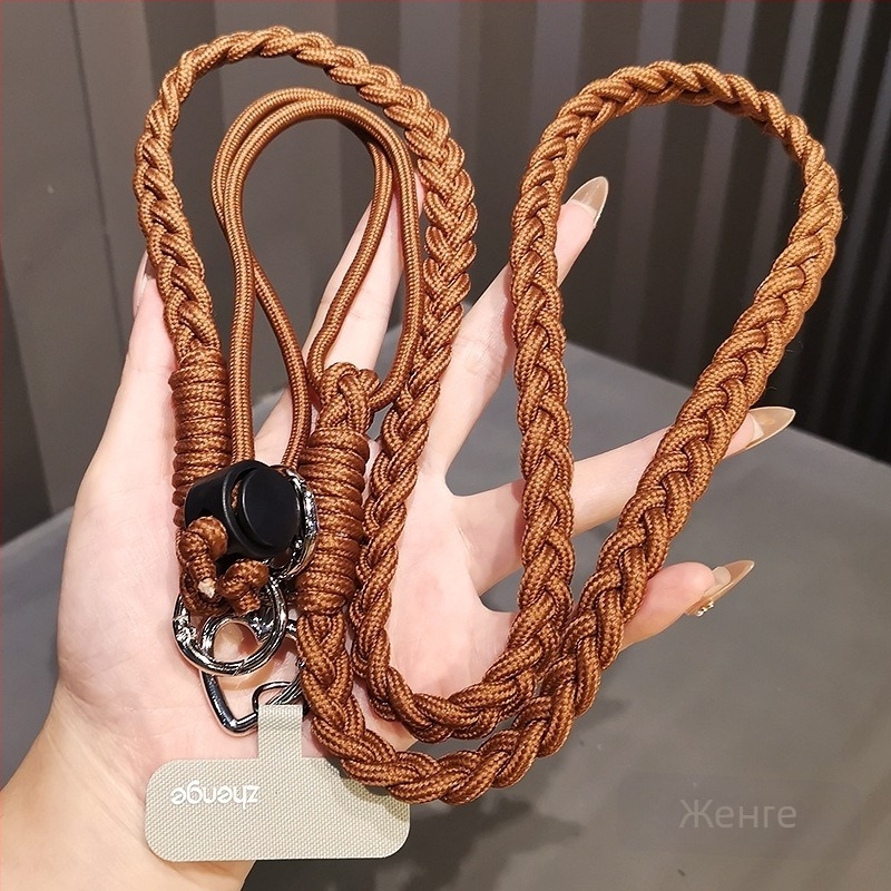 Женска презрамка за телефон с регулируемо кръстосано носене, ръчна изработка, мултифункционална, геометрична висулка, Jane Grids