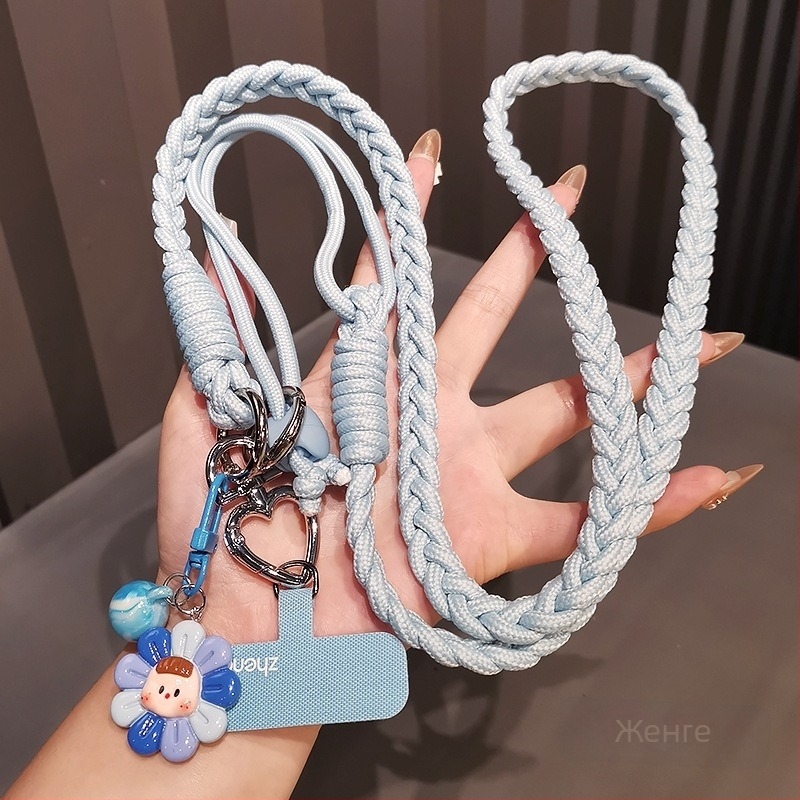 Женска презрамка за телефон с регулируемо кръстосано носене, ръчна изработка, мултифункционална, геометрична висулка, Jane Grids