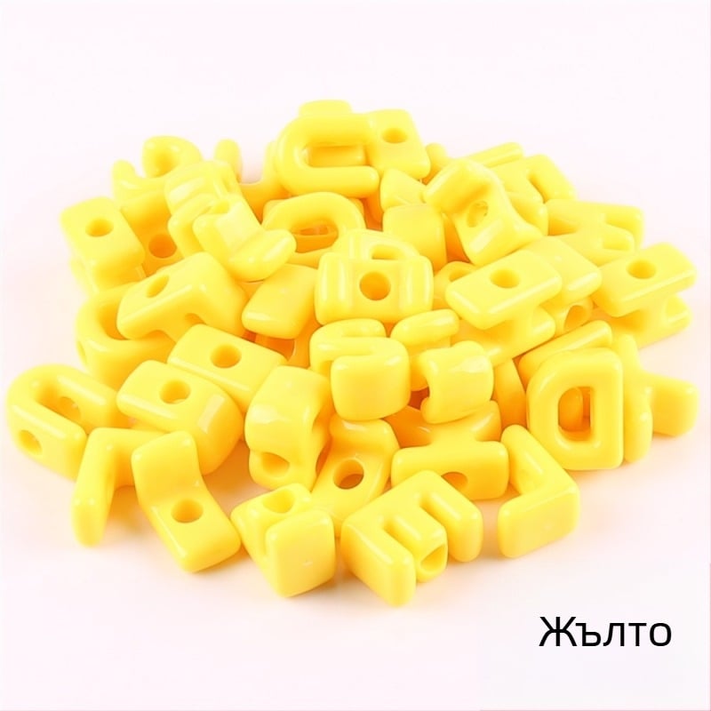 Разхлабени мъниста – Акрилни буквенни мъниста с големи дупки, английска азбука, DIY аксесоари за бижута, обработка: печене на боя, модерен стил, тотемен дизайн