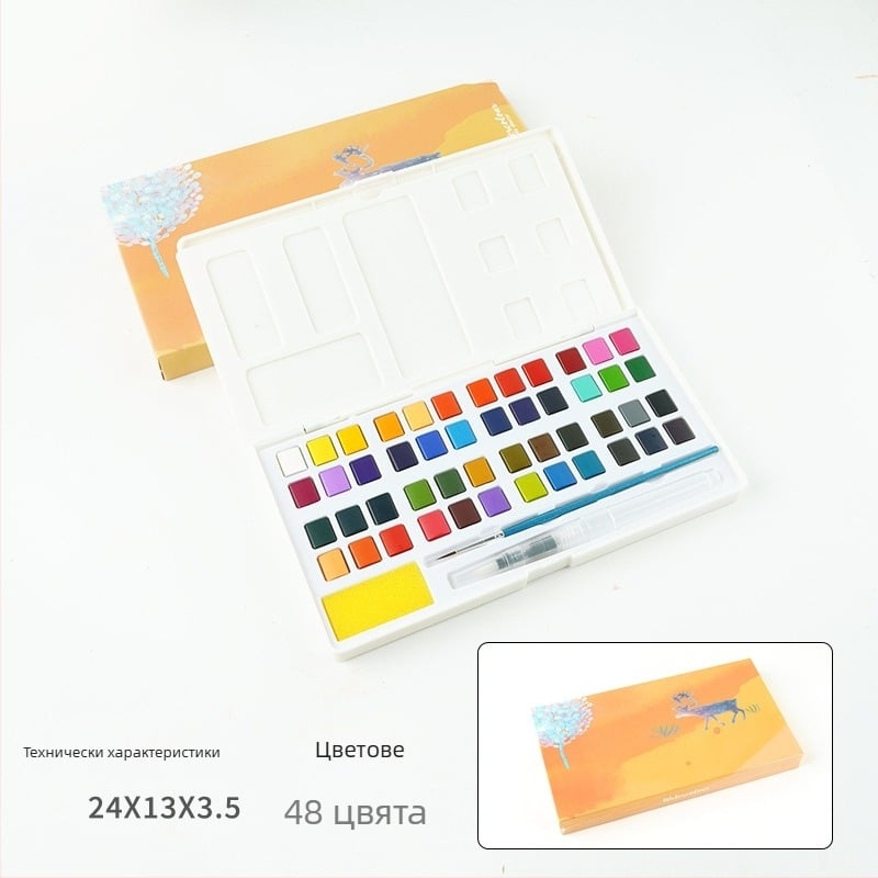 Комплект акварелни бои в метална кутия за водно рисуване; материал: акварелни бои; внос: Не; IP лиценз: Няма