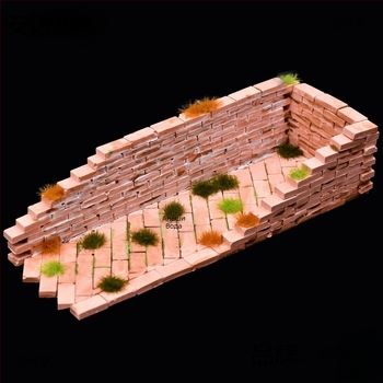 Комплект инструменти за песъчена маса с форми за модели за миниатюрни тухли; неелектричен, еднофункционален, подходящ за деца 0-3 години