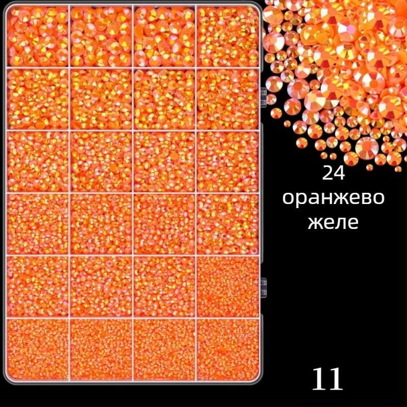 Смолни кристали с плоско дъно, звезден модел, серия Принцеса, за DIY облекло и маникюр