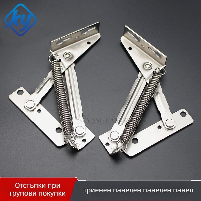 80° шкафна пружинна панта с ножичен механизъм за шкафове, желязо, 1.8–2.0 мм, никелово покритие