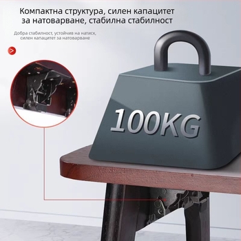 Складваем шарнир за маса за хранене, самоблокиращ се, 0°/90°/180°, студено валцована стомана, никелирано покритие