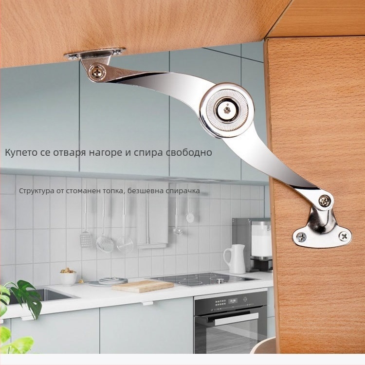 Tongya цинков сплав хидравличен прът за шкафове, модел 138, за шкафове и гардероби, леене под налягане и щамповане