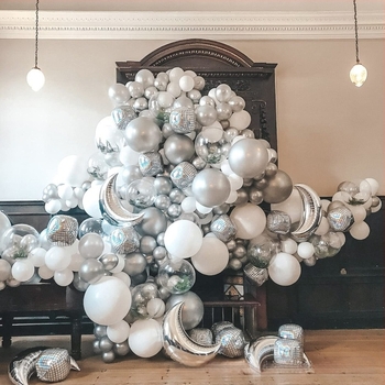Balloon chain set — марка uabu, стил фестивал, пропс за оформление на площадка, подходящ за Коледа, Свети Валентин, Китайска Нова година