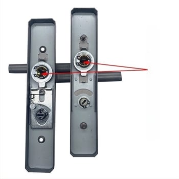 Безключова брава за врата с дръжка за баня/тоалетна — железна ключалка, модерен минималистичен стил