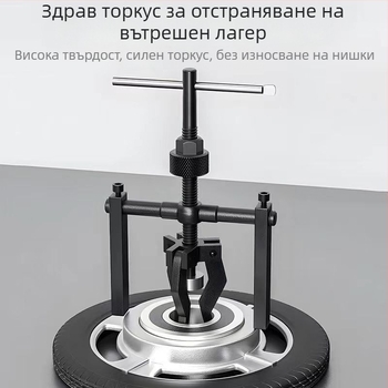 Тризъбов дърпател за лагери с вътрешен отвор, за сферични ролкови лагери; регулирам 15–45, стоманен инструмент 45, лицензирана частна марка