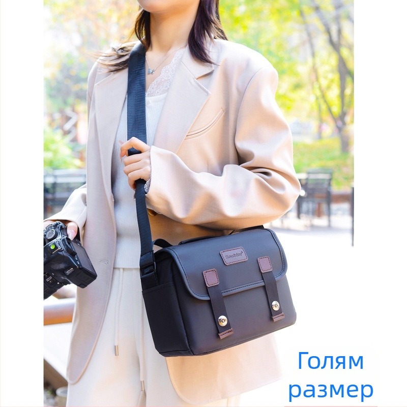 Чанта за DSLR и безогледална камера – нейлонова, водоустойчива, удароустойчива и износоустойчива, за Sony, Canon, Nikon и Fuji, за пътуване